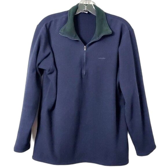 Patagonia Capilene Mens Sz Medium 1/4 Zip Long Sleeve Pullover Fleece Jacket - Picture 2 of 7